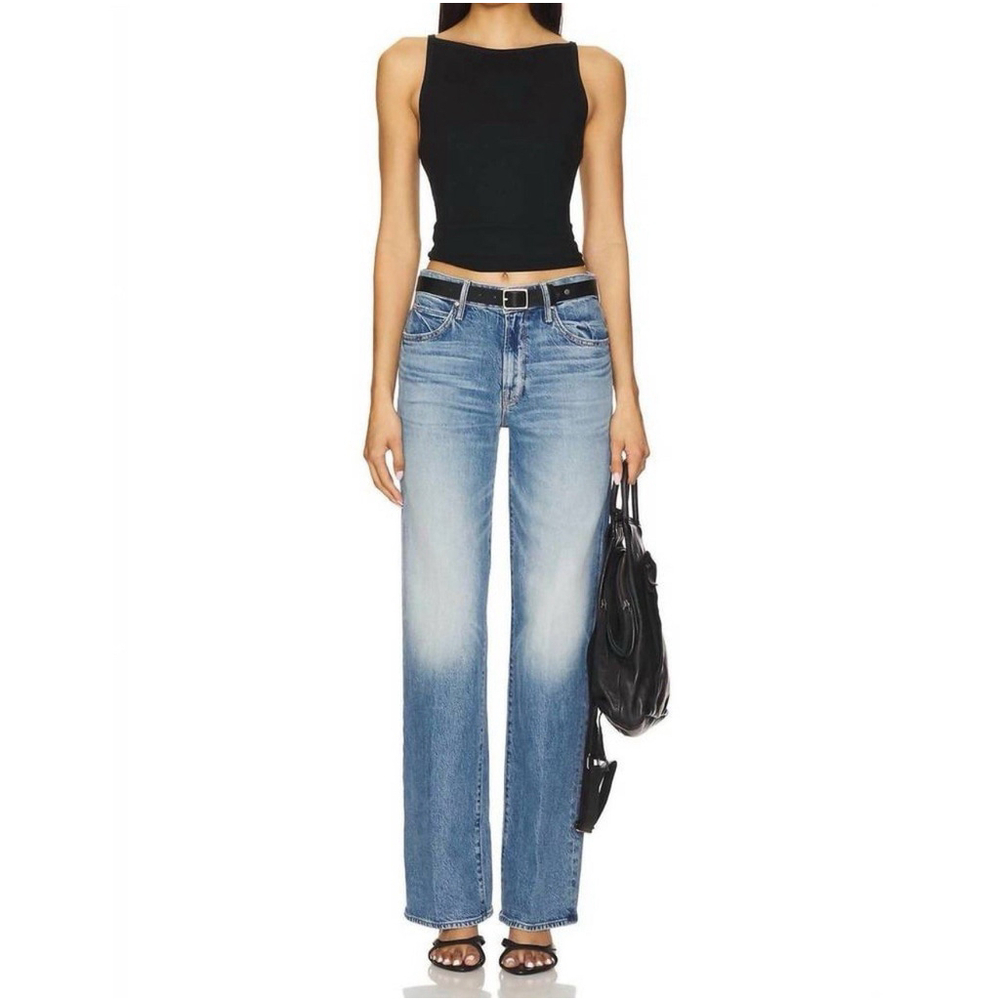 NWT Mother Jeans Mid Rise Tunnel Vision Sneak I’m A Winner Size 32 Straight Leg - Picture 5 of 14